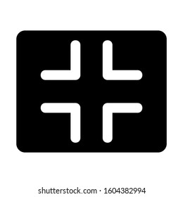 minimize screen icon isolated sign symbol vector illustration - Collection of high quality black style vector icons
