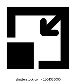 minimize screen icon isolated sign symbol vector illustration - Collection of high quality black style vector icons
