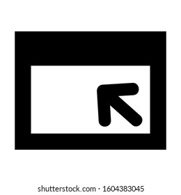 minimize screen icon isolated sign symbol vector illustration - Collection of high quality black style vector icons
