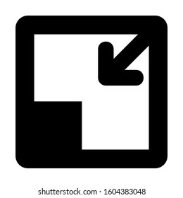 minimize screen icon isolated sign symbol vector illustration - Collection of high quality black style vector icons
