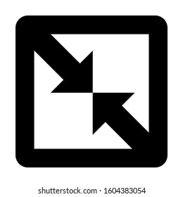 minimize screen icon isolated sign symbol vector illustration - Collection of high quality black style vector icons
