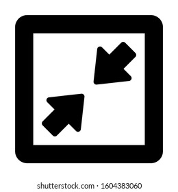 minimize screen icon isolated sign symbol vector illustration - Collection of high quality black style vector icons
