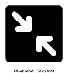 minimize screen icon isolated sign symbol vector illustration - Collection of high quality black style vector icons
