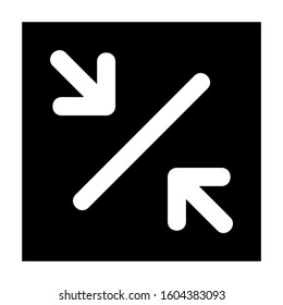 minimize screen icon isolated sign symbol vector illustration - Collection of high quality black style vector icons
