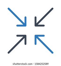 minimize vector glyph color icon 