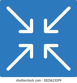 minimize vector glyph color icon 