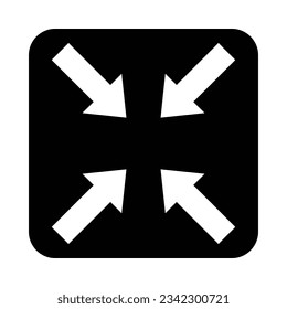 Minimize Vector Glyph Icon For Personal And Commercial Use.
