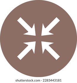 Minimizar icono vector. Se puede usar para imprimir, móviles y aplicaciones web.