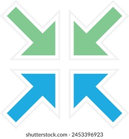 Minimize vector icon. Can be used for printing, mobile and web applications.
