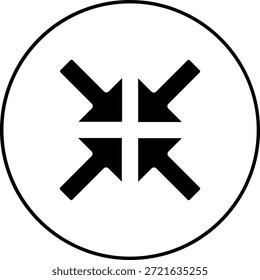 Minimizar el ícono de Vector. Se puede utilizar para aplicaciones de impresión, móviles y de Web.