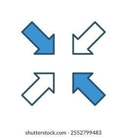 Stockgrafik mit Vektorsymbol minimieren