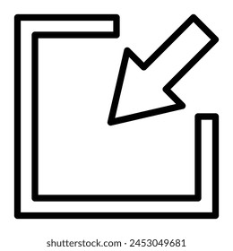 Symboldesign der Vektorgrafik minimieren
