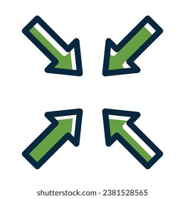 Minimize Vector Thick Line Filled Dark Colors Icons For Personal And Commercial Use.
