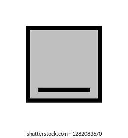 minimize window two tone icon vector