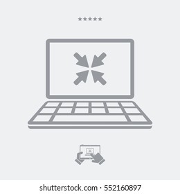 Minimize window - Vector flat icon