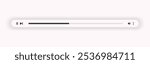 Minimized video player bar or audio player control panel.