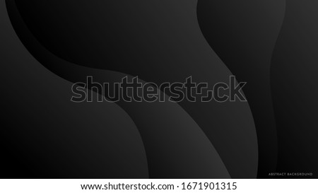 minimum black wave abstract background