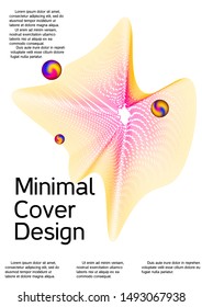 Minimum coverage of the vector. Cover design. Suitable for creating a fashionable abstract cover, banner, poster, booklet.