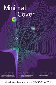 Minimum coverage of the vector. Cover design. Vector sound flyer for creating a fashionable abstract cover, banner, poster, booklet.