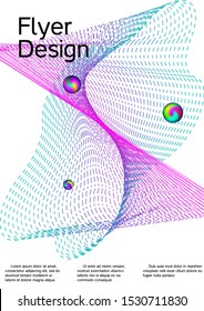 Minimum coverage of the vector. Cover design. Sound flyer for creating a fashionable abstract cover, banner, poster, booklet.