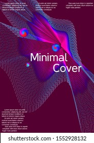 Minimum coverage of the vector. Cover design. Suitable for creating a fashionable abstract cover, banner, poster, booklet.
