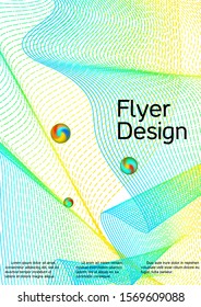Minimum coverage of the vector. Cover design. Vector sound flyer for creating a fashionable abstract cover, banner, poster, booklet.