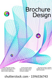 Minimum coverage of a vector. Cover design. Vector sound flyer for creating a fashionable abstract cover, banner, poster, booklet.