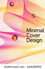 Minimum coverage of the vector. Cover design. Sound flyer for creating a fashionable abstract cover, banner, poster, booklet.