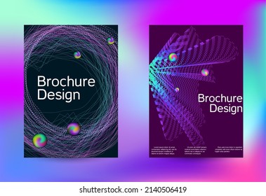 Minimum coverage of a vector. Cover design. Set of modern abstract musical backgrounds. Sound flyer for creating a fashionable cover, banner, poster, booklet.

