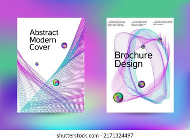 Minimum coverage of a vector. Cover design. Set of modern abstract musical backgrounds. Sound flyer for creating a fashionable cover, banner, poster, booklet.

