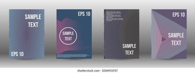Minimum coverage of a vector. A set of modern abstract covers. Rich design of VIP. Future futuristic template with abstract lines for banner design, poster, booklet, report, journal.