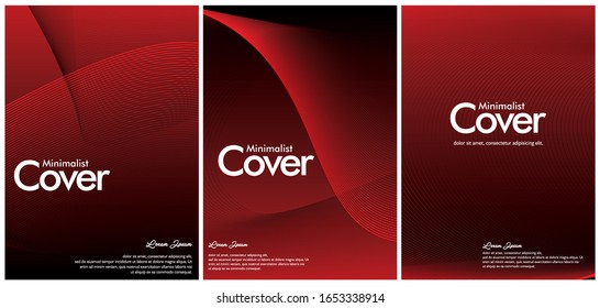 Minimum coverage of a vector. A set of modern abstract backgrounds with abstract gradient linear waves and. Sound flyer for creating a fashionable abstract cover, banner, poster, booklet.