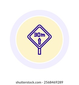 Minimum Distance color circle icon , vector, pixel perfect, illustrator file