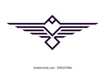 minimum eagle logo, for printing on t-shirt