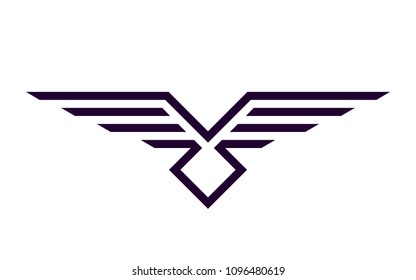 minimum eagle logo, for printing on t-shirt