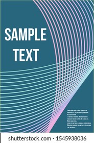 Minimum geometric coverage.  Minimalistic colorful cover. Geometric future template for flyer, poster, brochure and invitation.