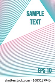 Cobertura geométrica mínima.  Cobertura minimalista de color. Planta de futuro geométrica para volante, póster, folleto e invitación.