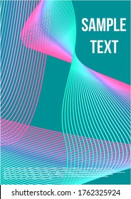 Minimum geometric coverage.  Minimalistic colorful cover. Geometric future template for flyer, poster, brochure and invitation.
