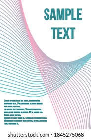 Minimum geometric coverage.  Minimalistic colorful cover. Geometric future template for flyer, poster, brochure and invitation.