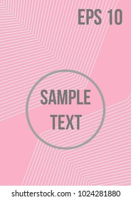 Minimum geometric coverage. Modern abstract cover from vector abstract lines. The future template for decorating the background of albums, business brochures, banner, poster.