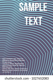 Minimum geometric coverage. Modern abstract cover from vector abstract lines. The future template for decorating the background of albums, business brochures, banner, poster.