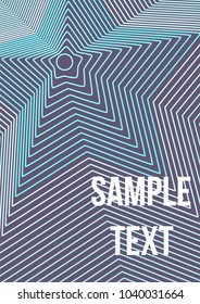 Minimum geometric coverage. Modern abstract cover from vector abstract lines. The future template for decorating the background of albums, business brochures, banner, poster.