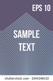 Minimum geometric coverage. Modern abstract cover from vector abstract lines. The future template for decorating the background of albums, business brochures, banner, poster.