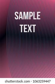 Minimum geometric coverage. Modern abstract cover from vector abstract lines. The future template for decorating the background of albums, business brochures, banner, poster.