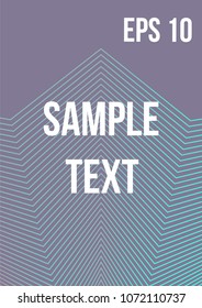 Minimum geometric coverage. Modern abstract cover from vector abstract lines. The future template for decorating the background of albums, business brochures, banner, poster.