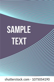 Minimum geometric coverage. Modern abstract cover from vector abstract lines. The future template for decorating the background of albums, business brochures, banner, poster.