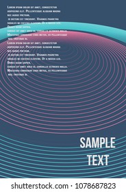 Minimum geometric coverage. Modern abstract cover from vector abstract lines. The future template for decorating the background of albums, business brochures, banner, poster.