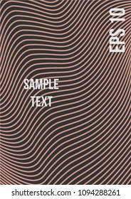 Minimum geometric coverage. Modern abstract cover from vector abstract lines. The future template for decorating the background of albums, business brochures, banner, poster.