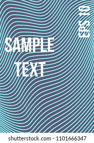 Minimum geometric coverage. Modern abstract cover from vector abstract lines. The future template for decorating the background of albums, business brochures, banner, poster.