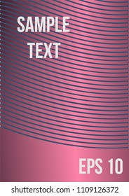 Minimum geometric coverage. Modern abstract cover from vector abstract lines. The future template for decorating the background of albums, business brochures, banner, poster.